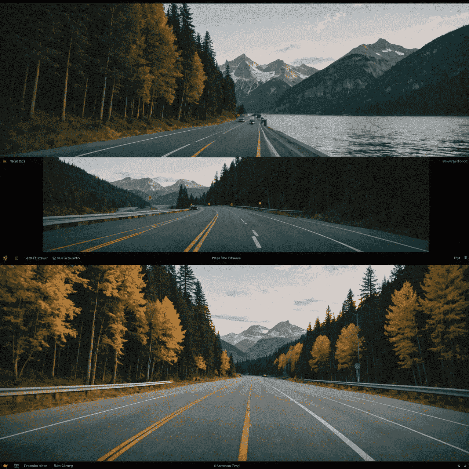 A split-screen image showing before and after shots of video footage, demonstrating the power of color grading in Adobe Premiere Pro