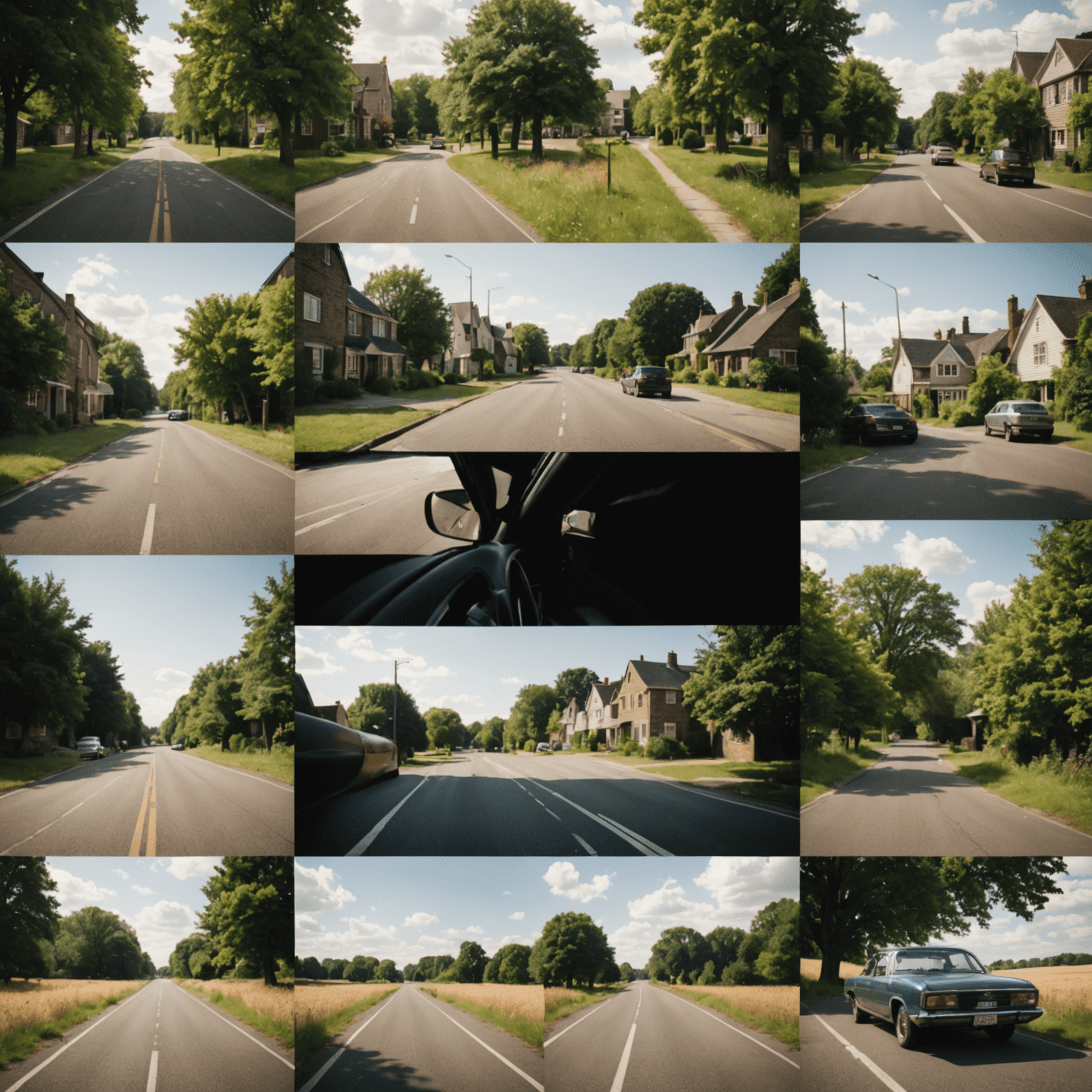 A montage of photographs telling a cohesive story, from wide shots to close-up details